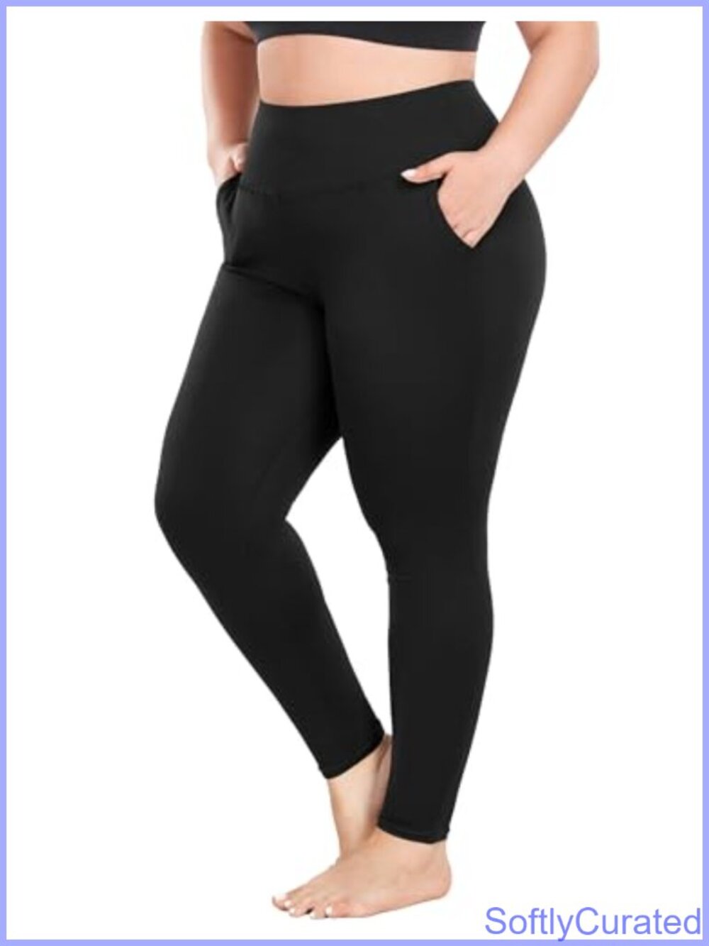 Plus Size Leggings with Pockets Workout Yoga Pants